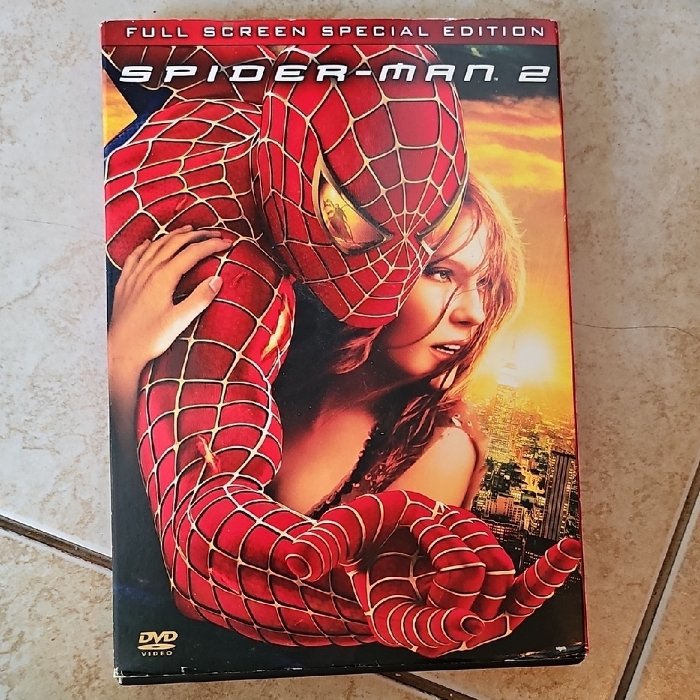 Spiderman Red and Yellow DVD Case